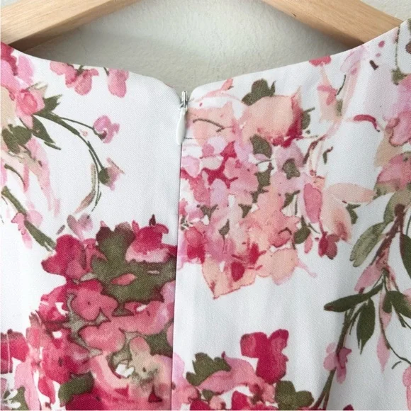 Alyx Size 4 Floral Dress with Pink and Green Accents and Belt - Picture 6 of 8